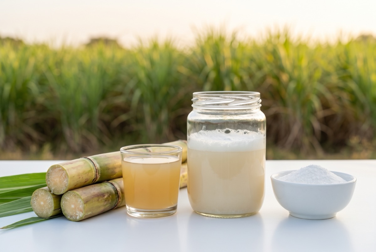 サトウキビと乳酸菌発酵由来GABAのイメージ